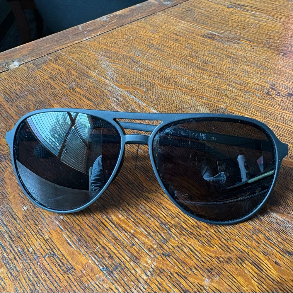 Goodr Classic Black Aviator Sunglasses